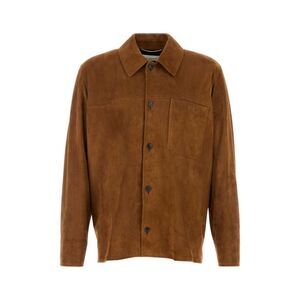 Saint Laurent Men Caramel Suede Jacket
